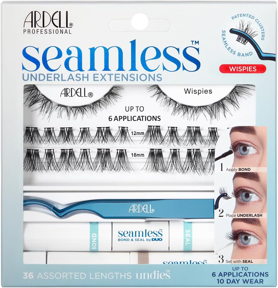 Ardell Seamless Underlash Extensions Wispies Kit, Duo Bond and 