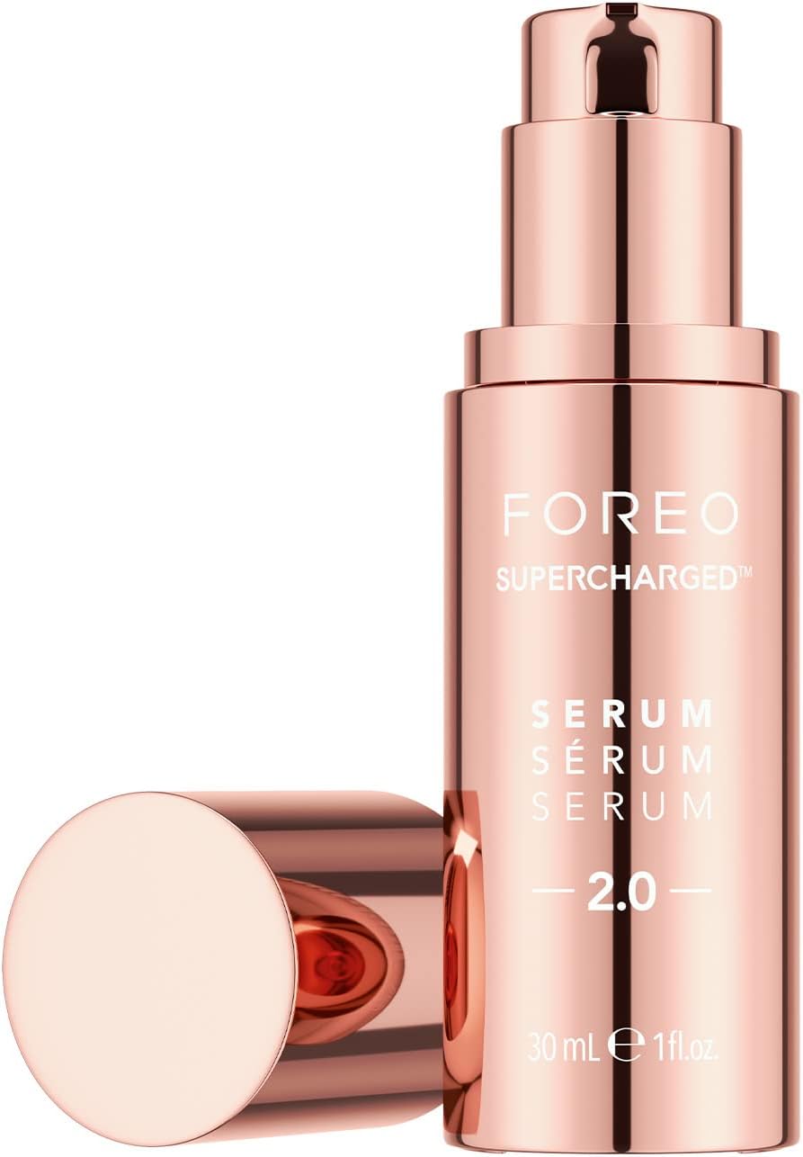 FOREO SUPERCHARGED SERUM 2.0 - Anti-aging Face Serum - Conductive Gel - Moisturizing Face Care - Hyaluronic Acid & Squalane - Vegan & Cruelty-free - All Skin Types - 30ml