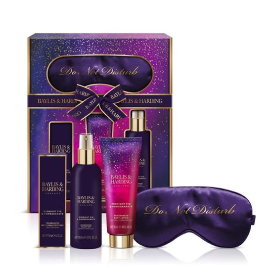Baylis & Harding Midnight Fig & Pomegranate Luxury Beauty Sleep Gift Set - Vegan Friendly