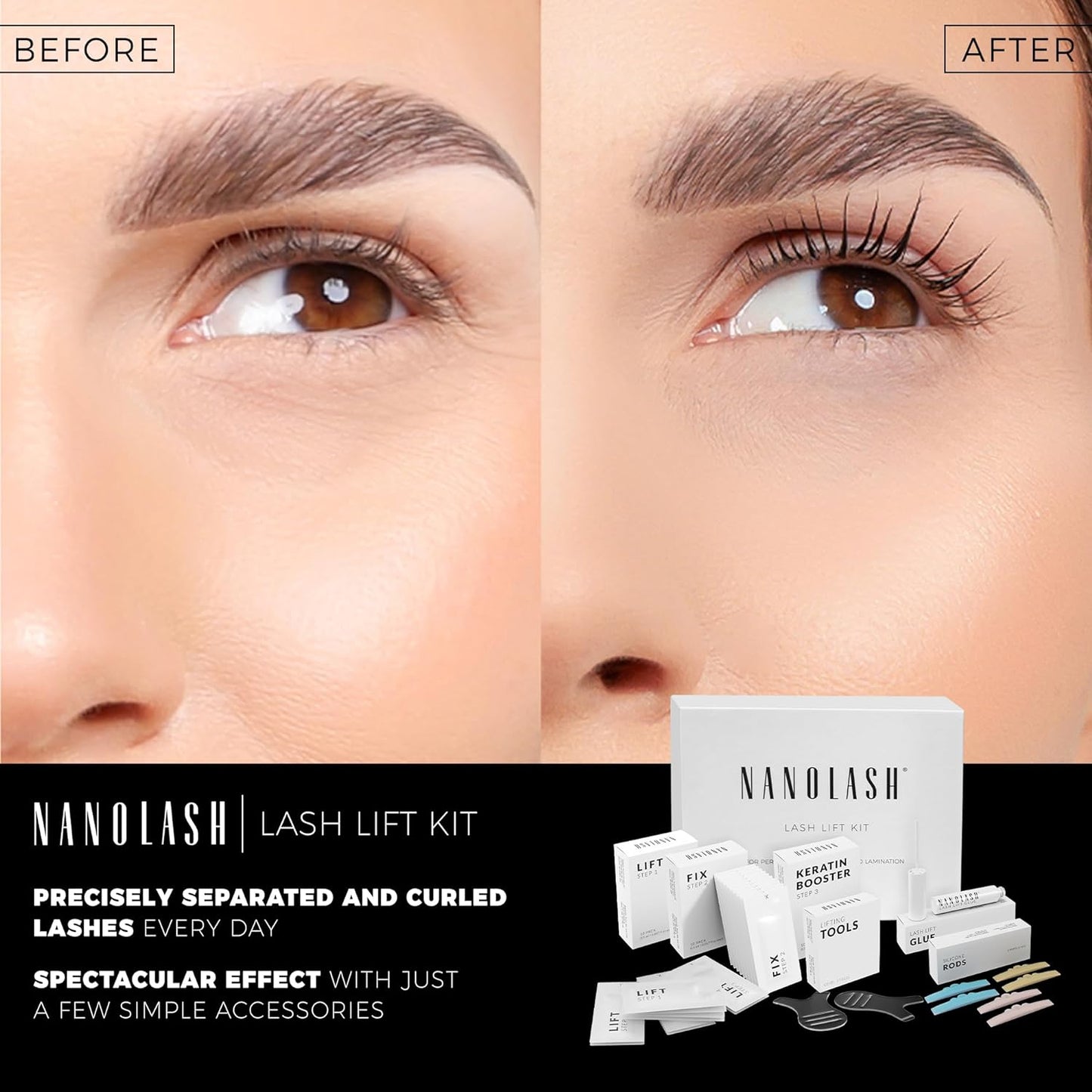 Nanolash Step 2 Fix 10 sachets - lash lift and lamination neutralizer