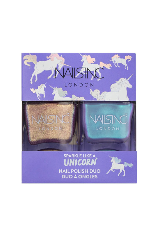 Nails Inc. Nail Polish Duo, Sparkle Like A Unicorn, 2 X 14 ml