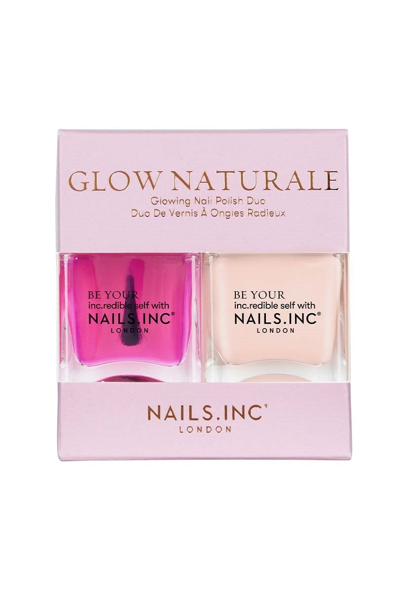 Nails Inc. Glow Naturale Glowing Nail Polish Duo