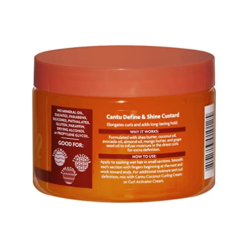 CANTU, Shea Butter for Natural Hair Define Shine Custard, 340g (packaging may vary)