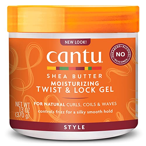 Cantu Shea Butter For Natural Hair Moisturizing Twist & Lock Gel, 370g (packaging may vary)