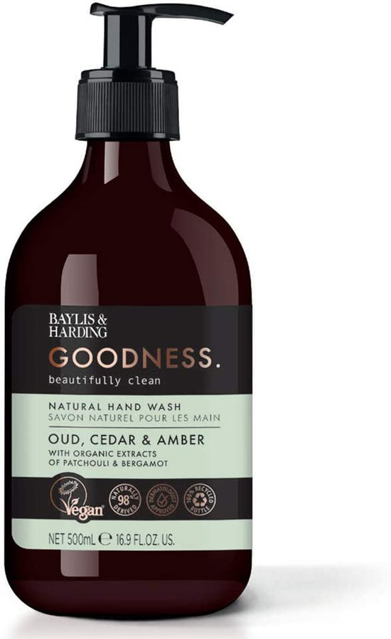 Baylis & Harding Goodness Oud, Cedar & Amber, 500ml Hand Wash