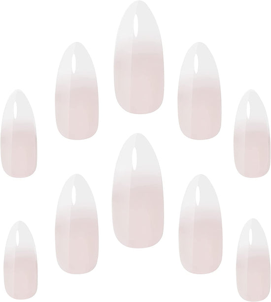 Elegant Touch Acrylic French Stiletto false nails No.01