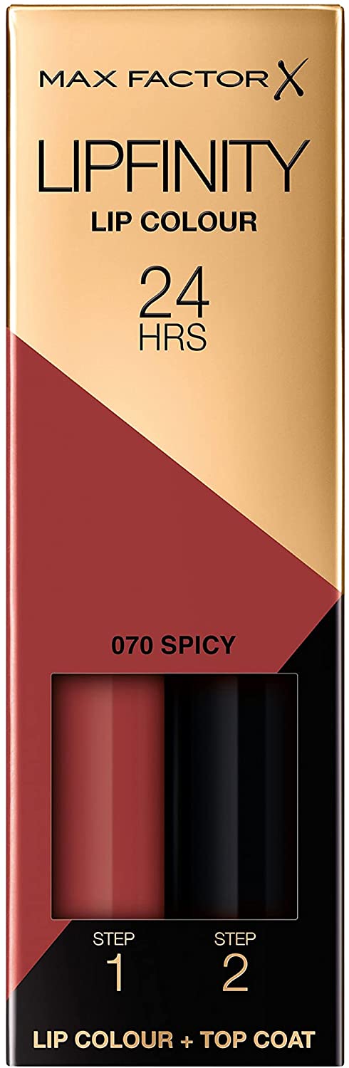 Max Factor Lipfinity Long-Lasting Two Step Lipstick - 070 Spicy (Pink), 4.2 g