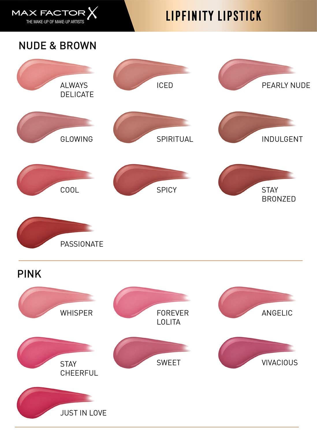 Max Factor Lipfinity Long-Lasting Two Step Lipstick - 40 Vivacious, 4.2g
