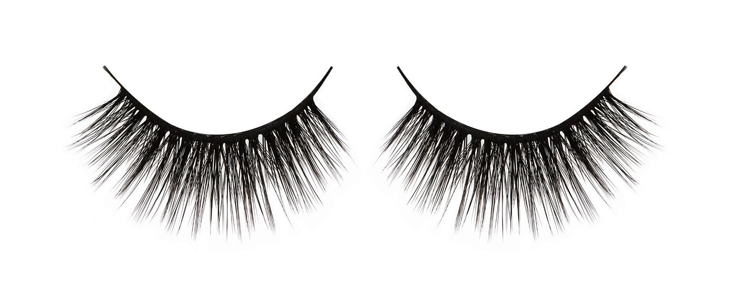Load image into Gallery viewer,  Pair of Ardell Aqua Lash 343 faux lashes featuring staggered extra-long length fibers &amp;amp; water-activated lash band
