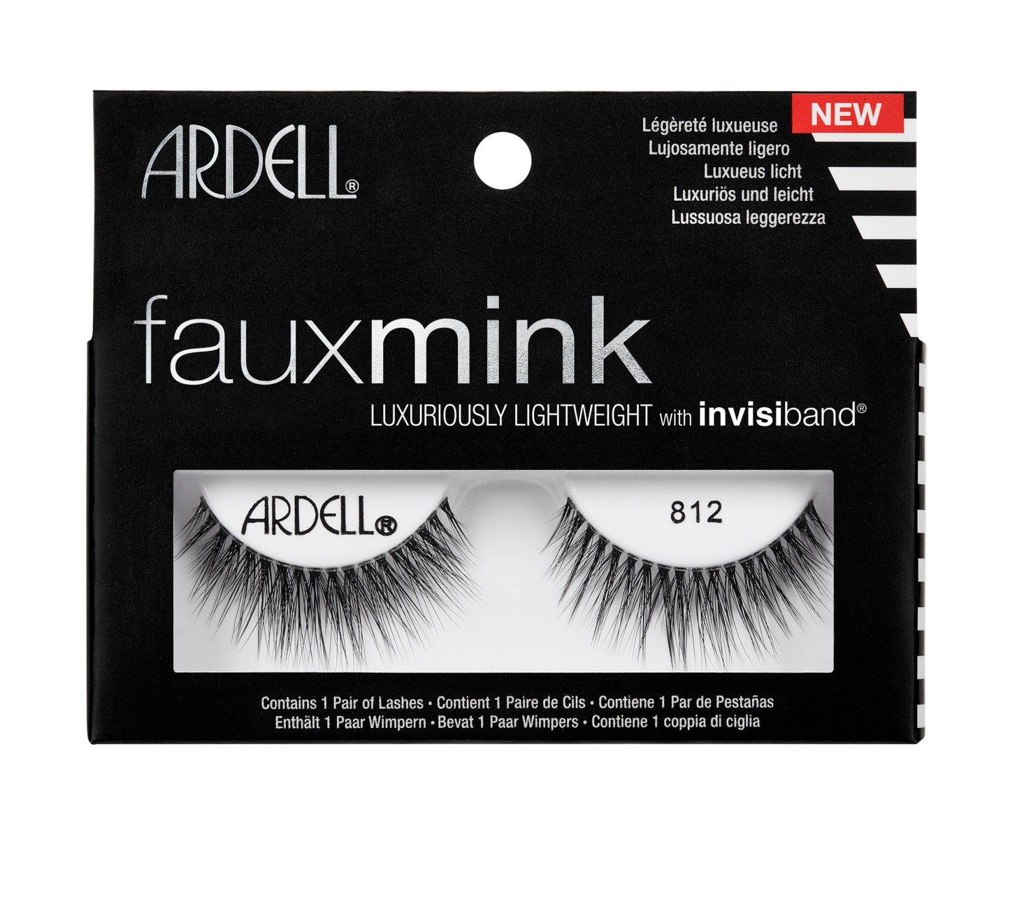 Ardell Faux Mink Black Lashes 812