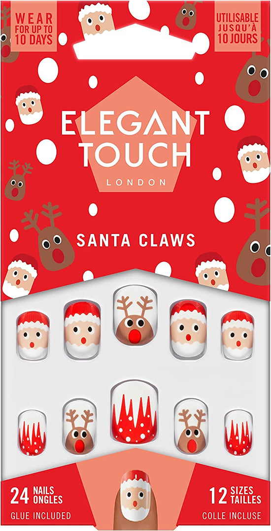 Elegant Touch Luxe Looks Nails Santa Claws