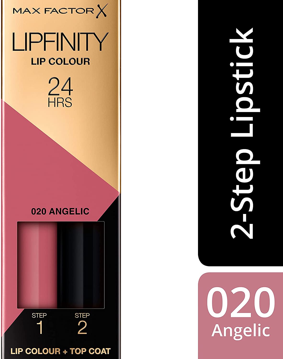 Max Factor Lipfinity Long-Lasting Two Step Lipstick - 20 Angelic, 4.2g