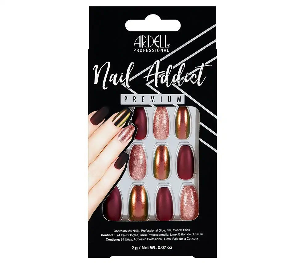 Ardell Nail Addict Premium Nails Red Cateye
