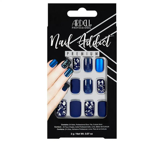 Load image into Gallery viewer, Ardell Nail Addict Premium Nails Matte Blue
