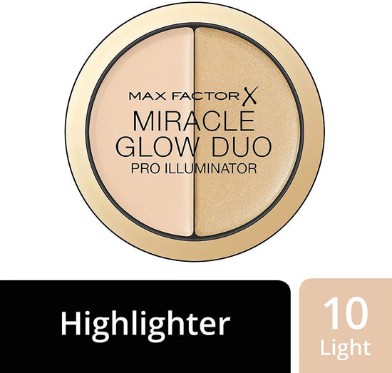 Max Factor - Creamy Highlighter Miracle Glow Duo Pro Illuminator, 10 - Light