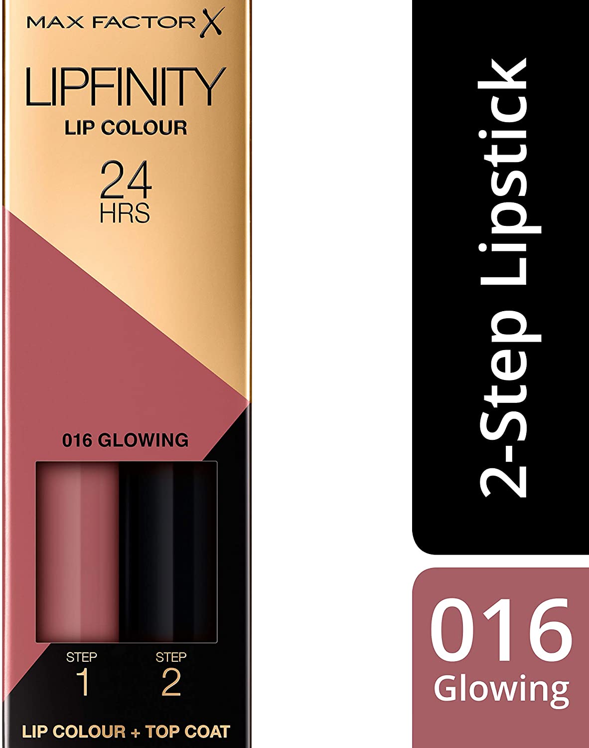 Max Factor Lipfinity Long-Lasting Two Step Lipstick - 016 Glowing Pink, 4.2g