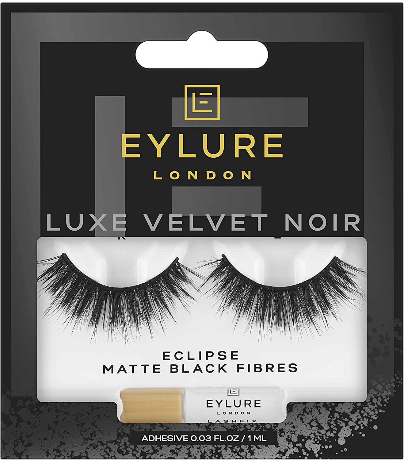 Eylure Luxe Velvet Noir Lashes with Matte Black Fibres - Eclipse