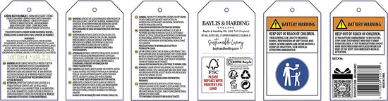 Baylis & Harding Sweet Mandarin & Grapefruit Signature Collection Luxury Light Up Crème Bath Bubbles Decanter 500ml Gift- Vegan Friendly