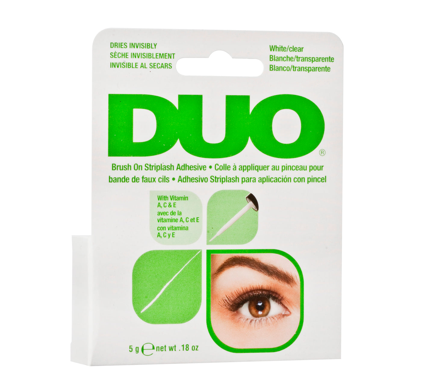DUO Brush On Striplash Adhesive with Vitamins White (5g)