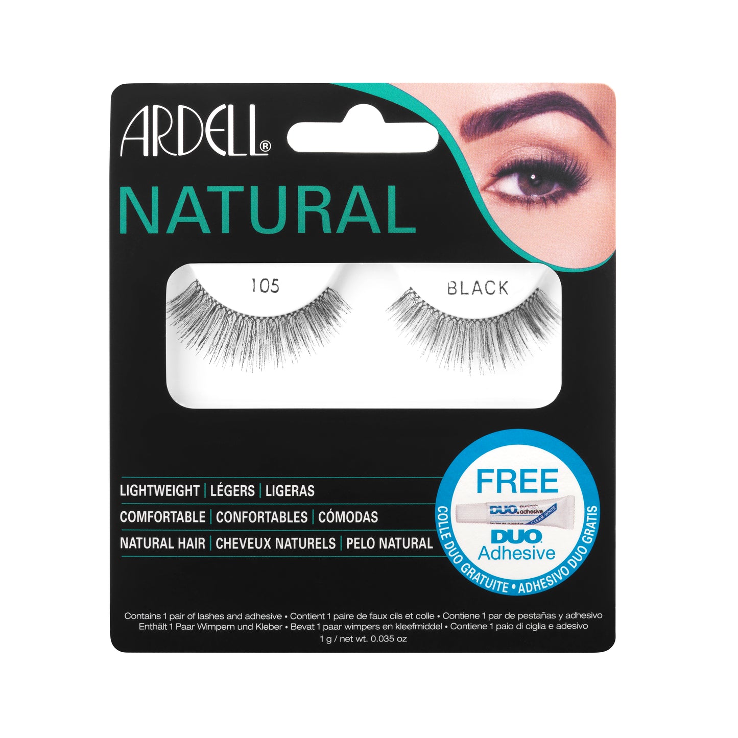 Load image into Gallery viewer, Ardell Natural 105 Lashes Black
