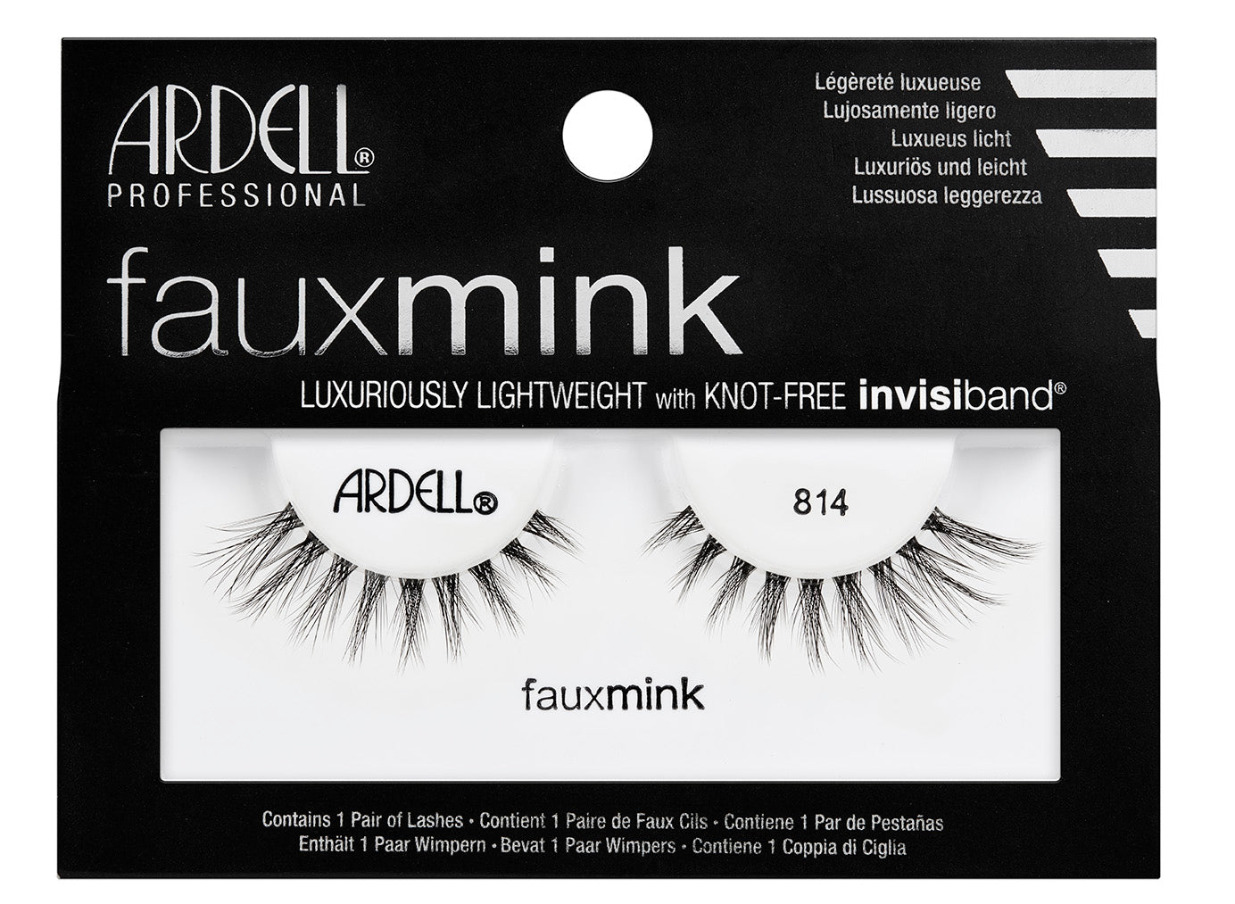 Ardell Faux Mink Black Lashes 814