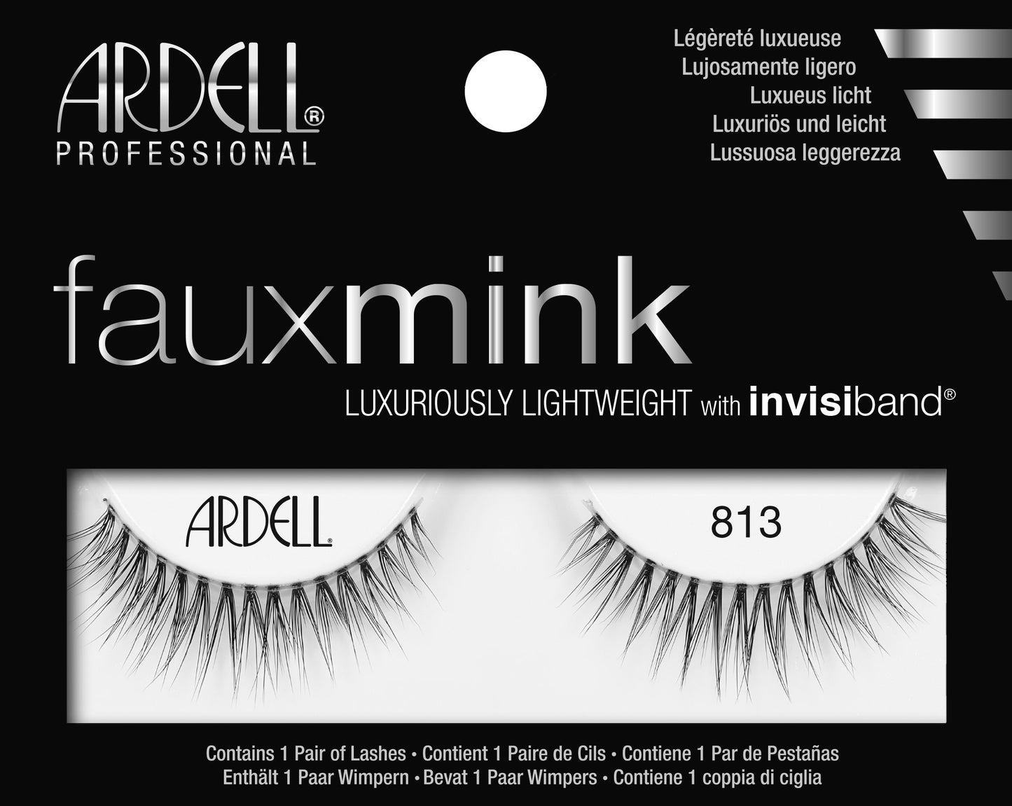 Ardell Faux Mink Black Lashes 813