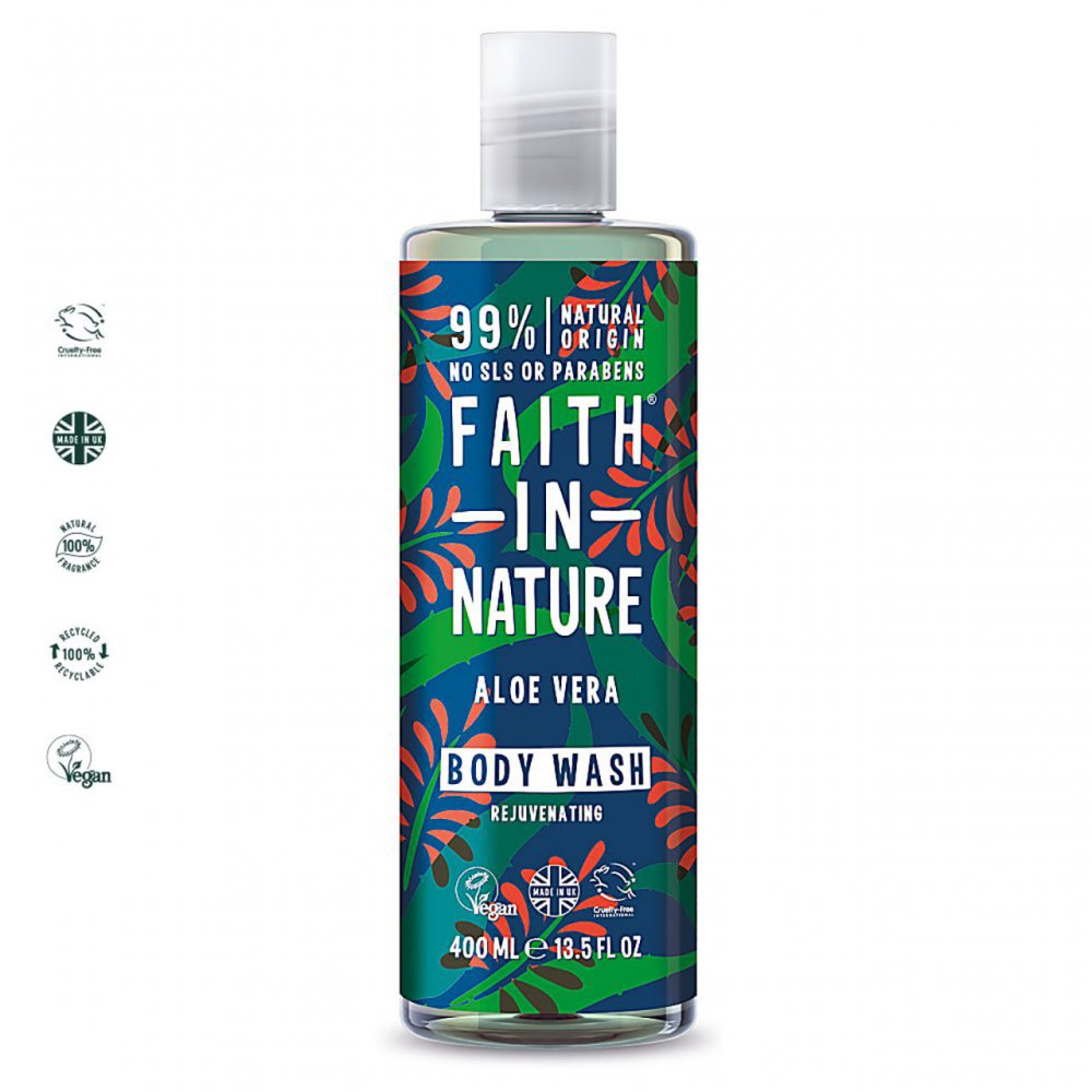 Load image into Gallery viewer, Faith in Nature Aloe Vera Body Wash - 400ml
