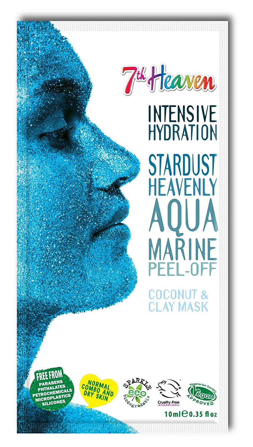 7th Heaven StarDust Heavenly Aquamarine Peel-Off Coconut Clay Mask