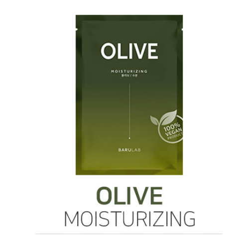 BARULAB Vegan Sheet Mask Olive, 20ml