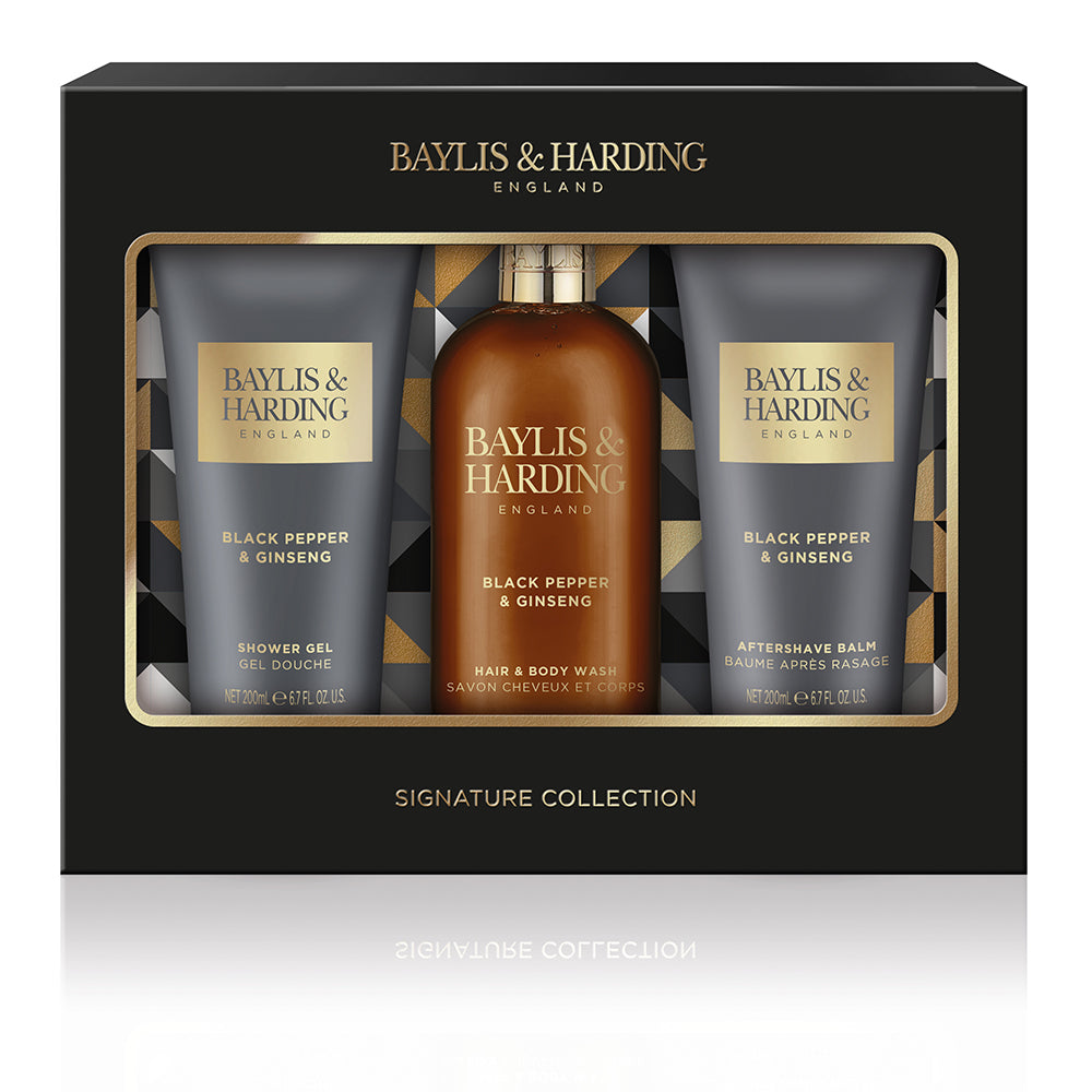 Baylis & Harding Signature Men's Black Pepper & Ginseng Luxury Bathing ...