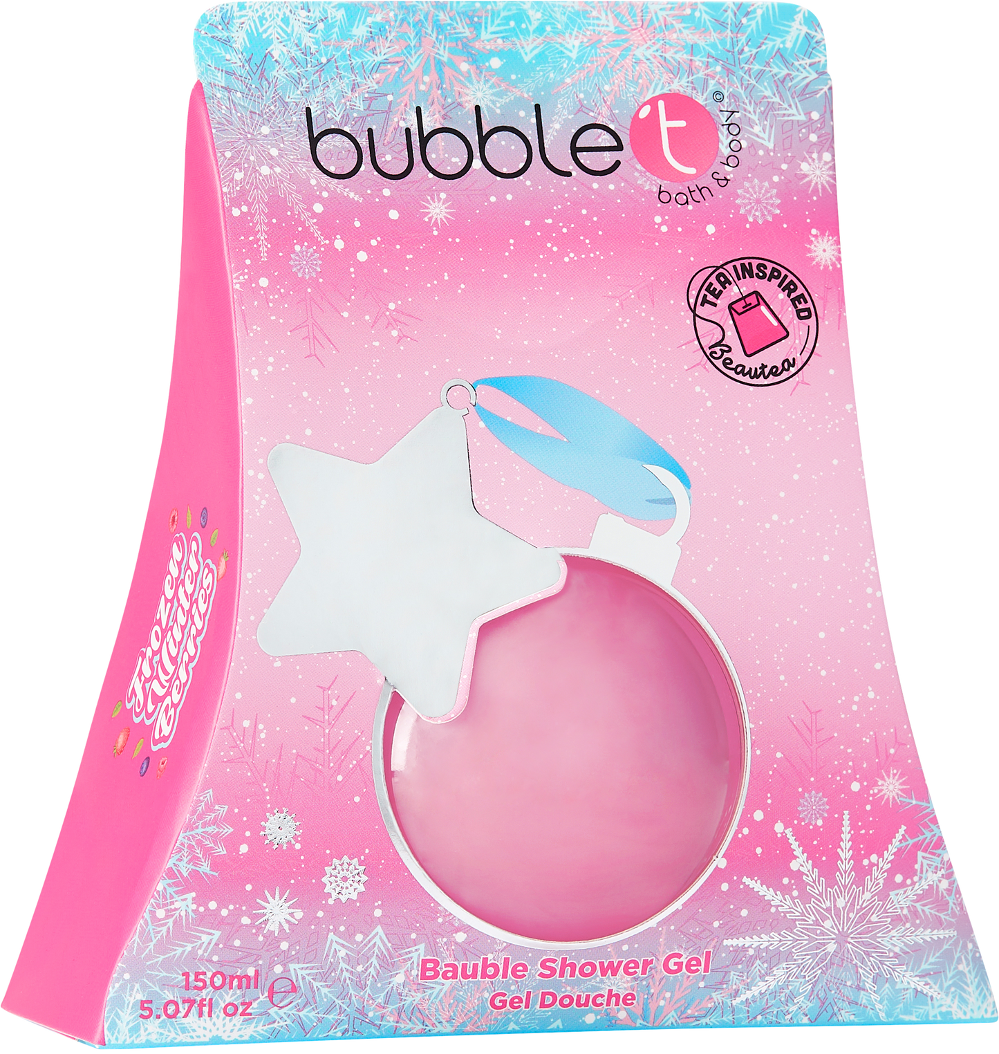 Bubble T Christmas Shower Gel Bauble Frozen Winter Berries, 150ml