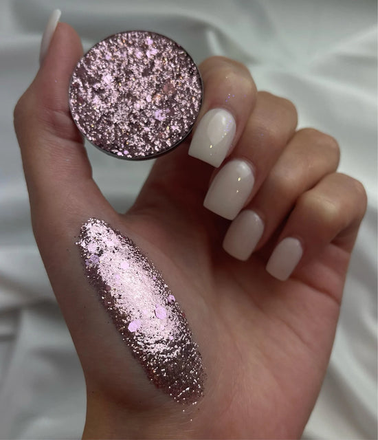 With Love Cosmetics Crushed Diamonds Pressed Glitter - Baby Pink