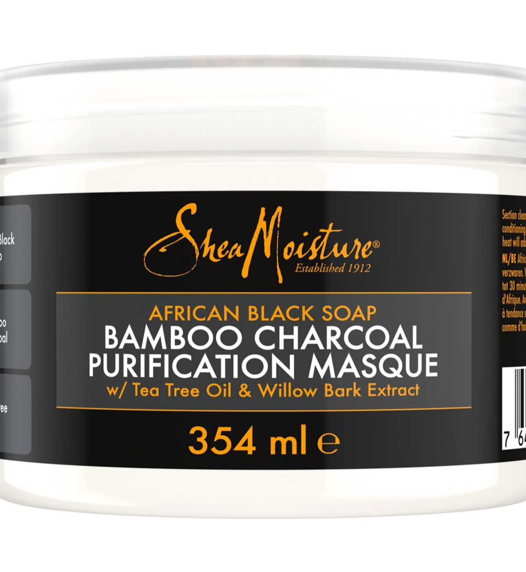 SheaMoisture African Black Soap Bamboo Charcoal Purification Masque, 354l