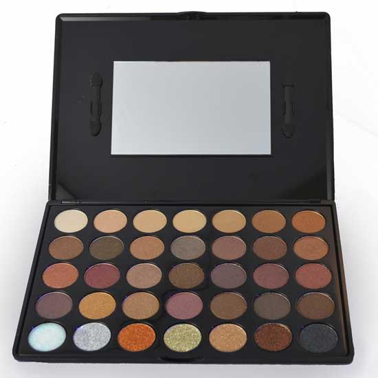 Load image into Gallery viewer, Prima Makeup Shade and Sparkle Eyeshadow and Glitter Palette - Bronzed Babe
