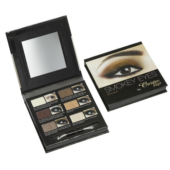 Load image into Gallery viewer, Christian Faye Smokey Eye 6 Colour Palette in Brown
