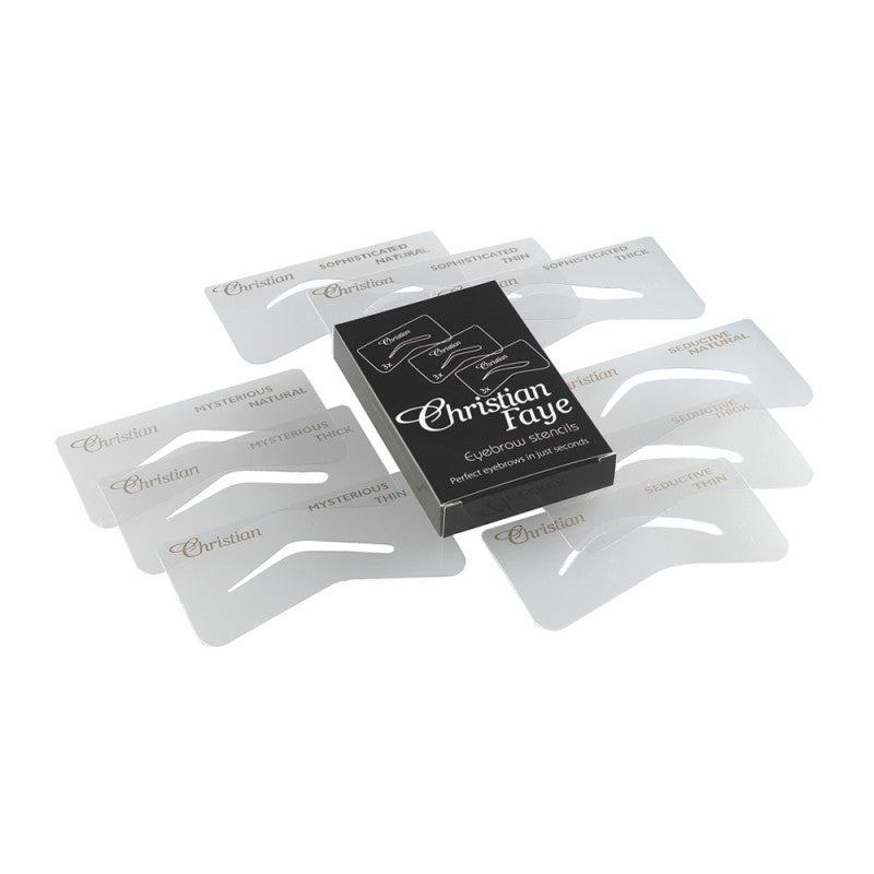 Christian Faye Eyebrow Stencils - Mysterious / Seductive / Sophisticated