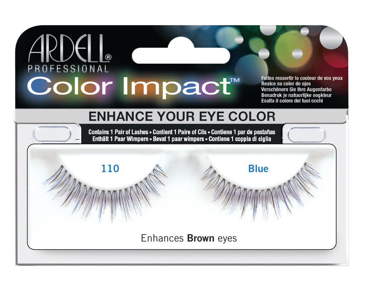Load image into Gallery viewer, Ardell Color Impact Lash 110, Blue, 1 pair
