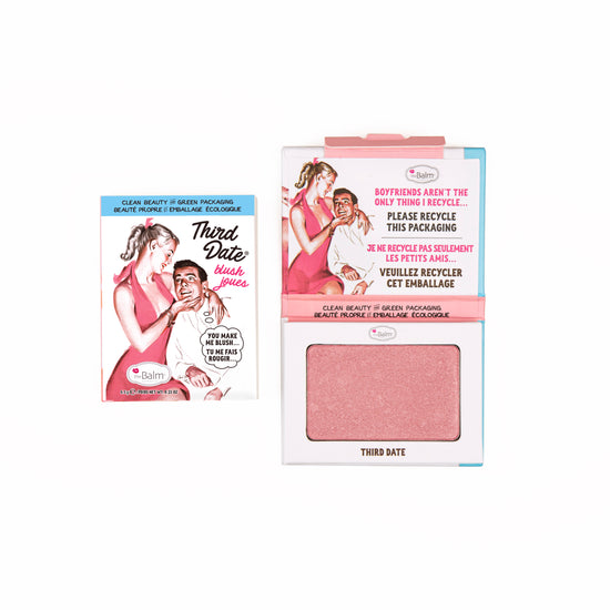 theBalm Cosmetics Third Date Blush or Eye Shadow Soft Pink Shimmer