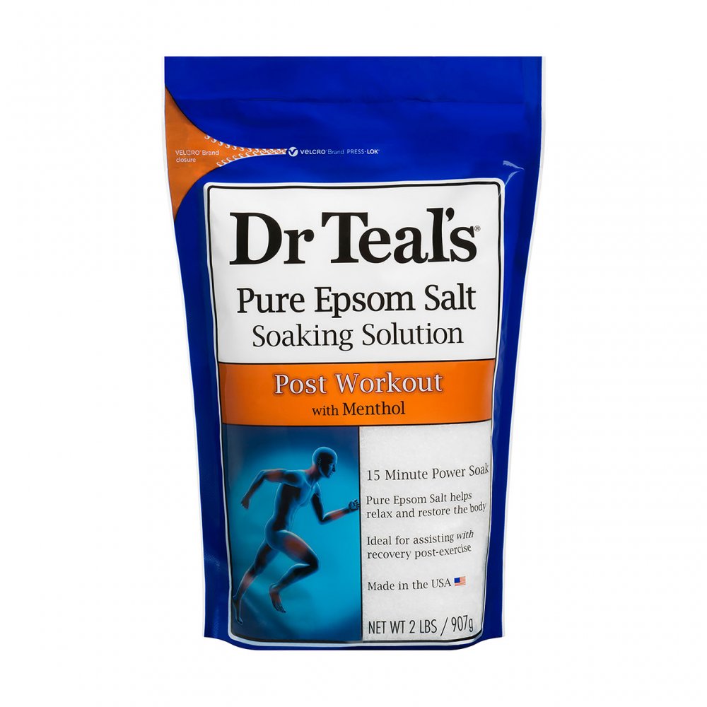 Dr Teal's Pre and Post Workout Soaking Salt Solution, 900g