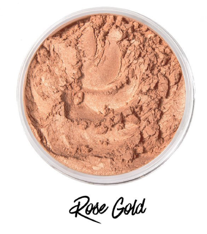 Melanie Mills Hollywood Gleam Radiant Dust Shimmering Loose Powder for Face & Body - Rose Gold Mini 1.5g