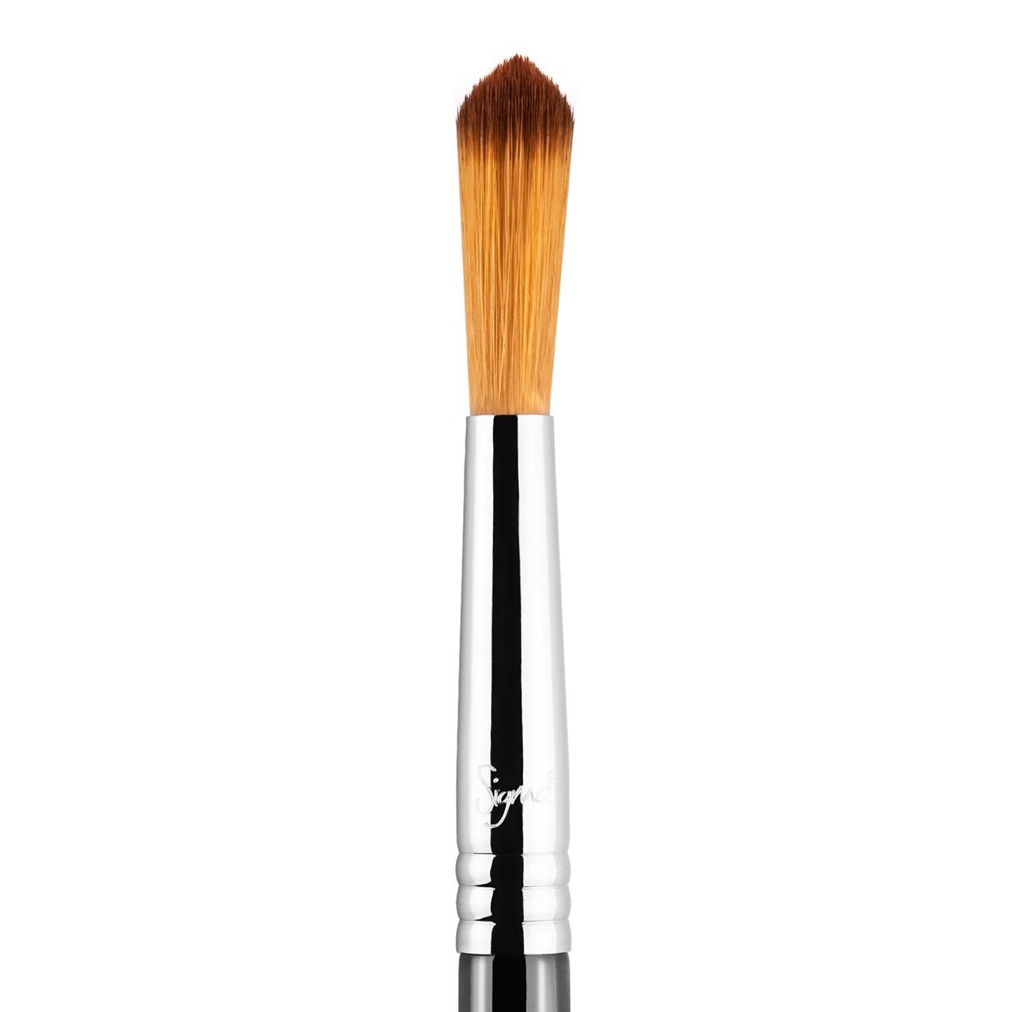 Sigma Beauty E48 Pointed Crease Brush - Black & Chrome