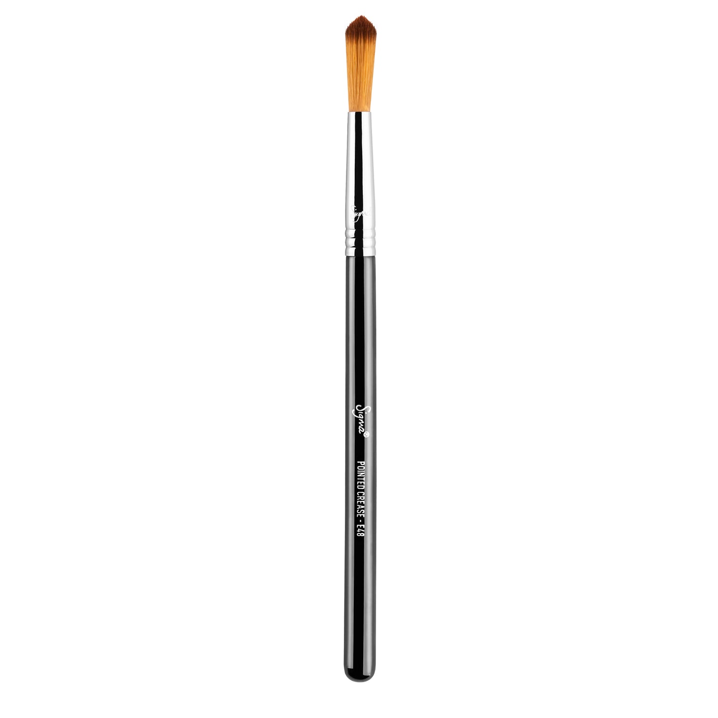 Sigma Beauty E48 Pointed Crease Brush - Black & Chrome