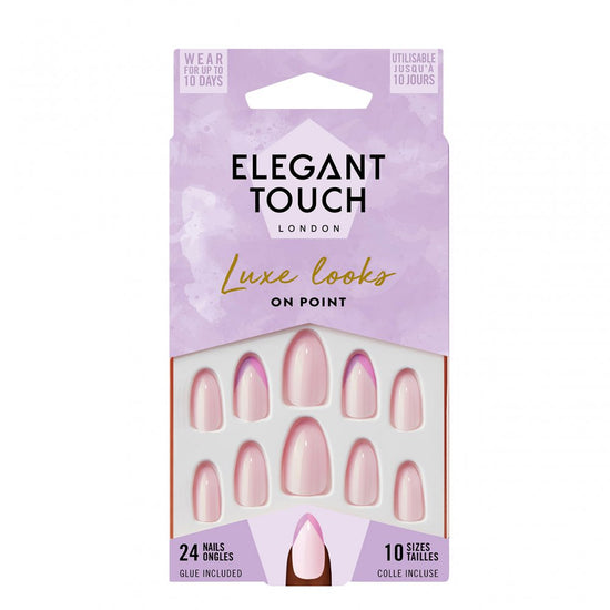 Elegant Touch Luxe Looks Nails On Point, including 24 nails and glue