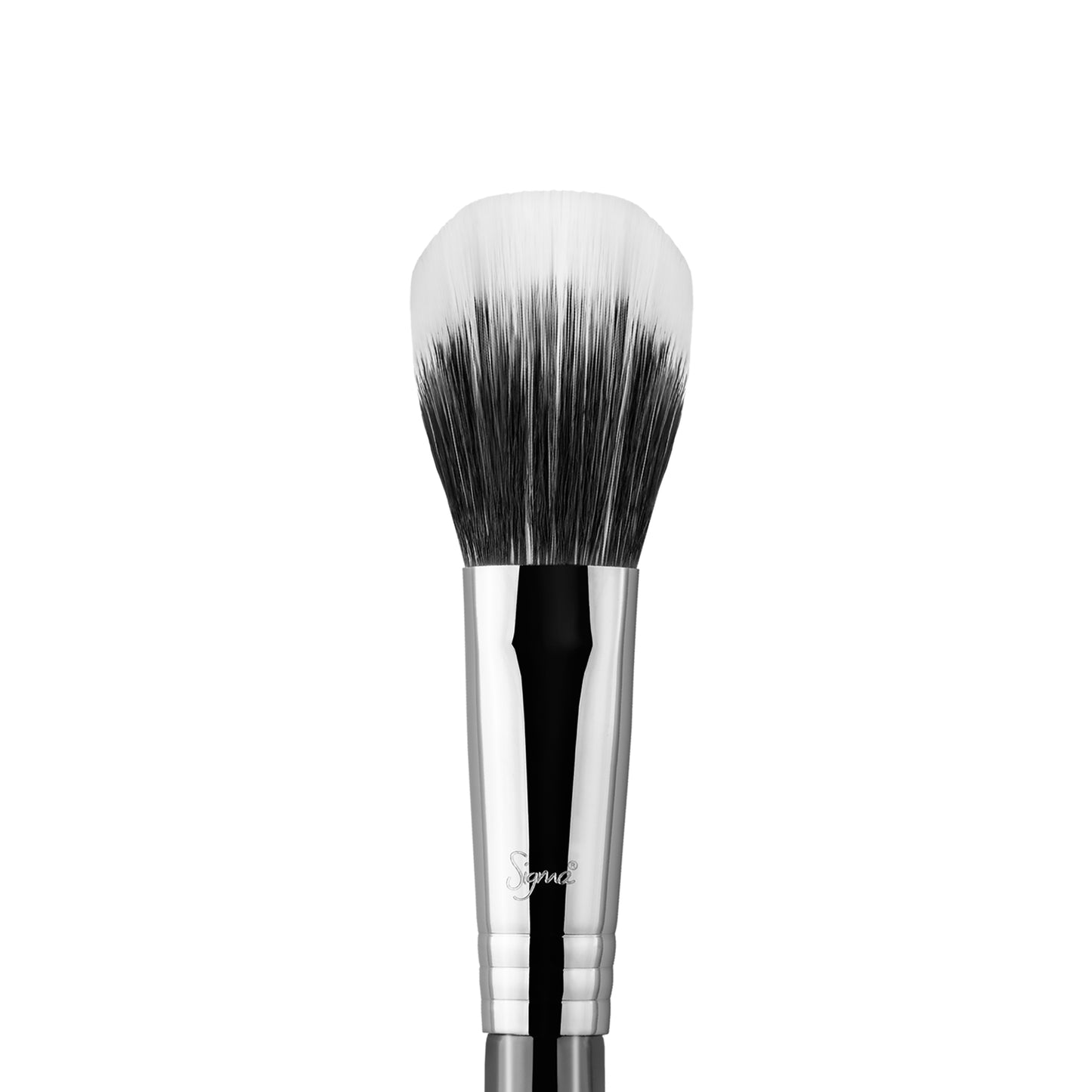 Sigma Beauty F15 Duo Fibre Powder/Blush Brush - Black/Chrome