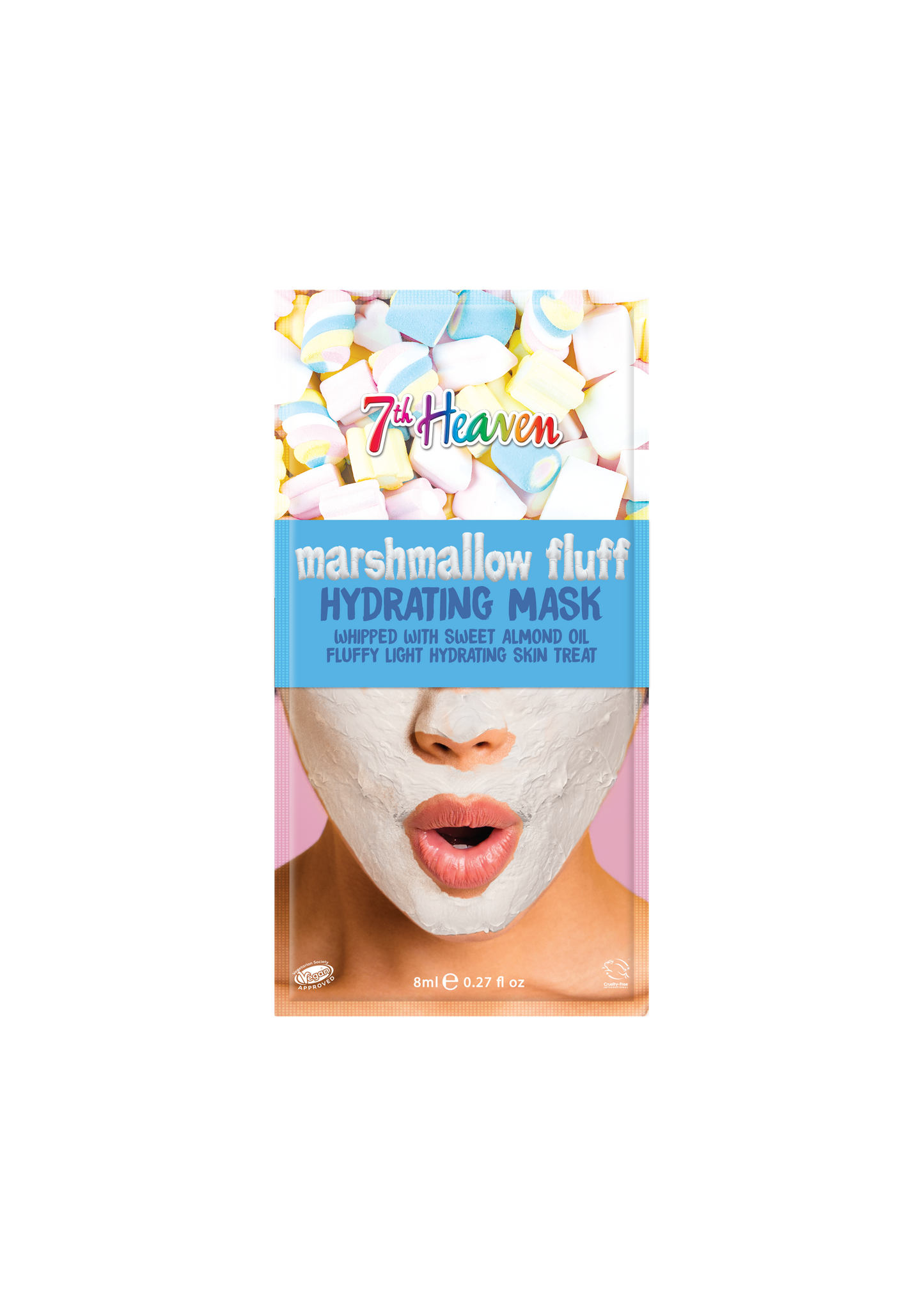 7th Heaven Marshmallow Fluff Face Mask with Sweet Almond Oil and Aloe Vera to Hydrate and Moisturise Skin | Ideal for All Skin Types