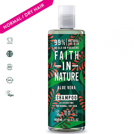 Faith in Nature Organic Aloe Vera Natural Shampoo, 400ml