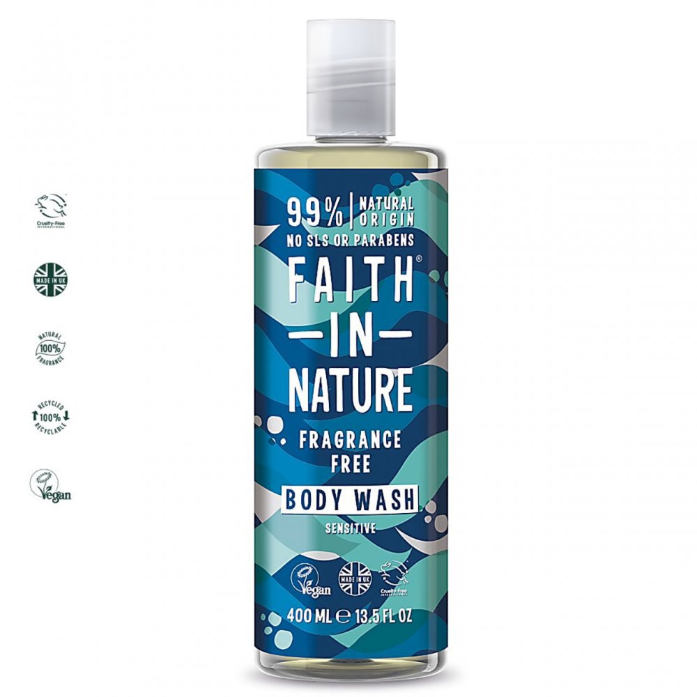 Faith in Nature Fragrance Free Body Wash - 400ml