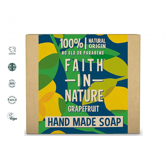 Faith in Nature Hand Made Organic Grapefruit Soap 100g