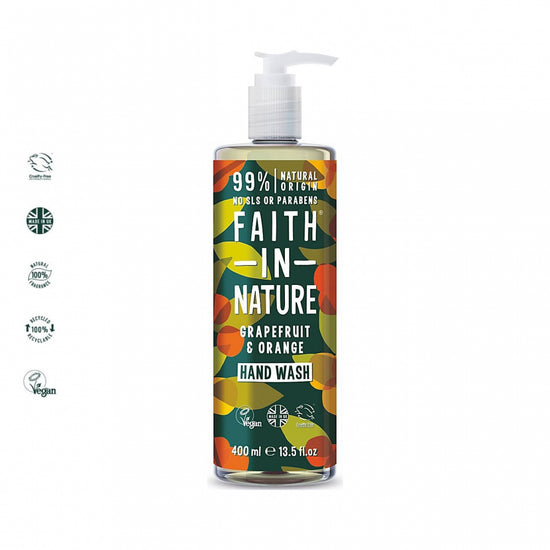 Load image into Gallery viewer, Faith in Nature Grapefruit and Orange Hand Wash - 400ml
