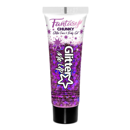 PaintGlow Fantasy Iridescent Chunky Glitter Gels, 12ml